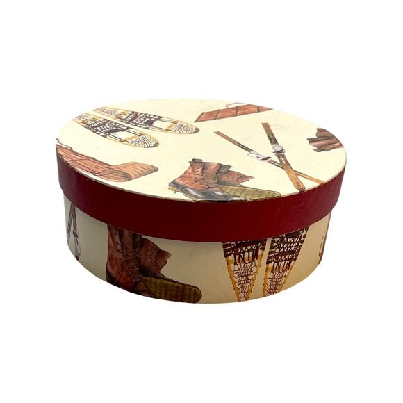 L.L.Bean Winter Lodge Plate Set (4) Snowshoe Ski Cabin Decor - Picture 2 of 8